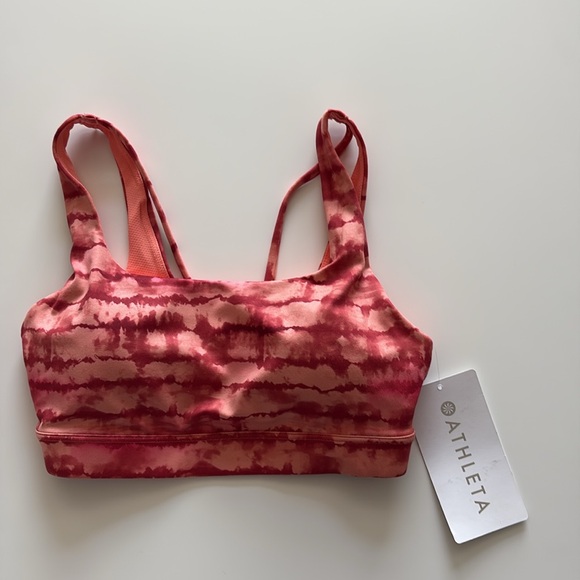 Athleta Other - NWT Athleta Exhale Tahiti Island Coral Printed Bra XXS D/DD Cup Size